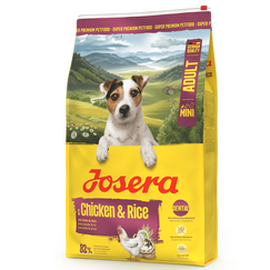 Josera Mini Adult Chicken & Rice sucha karma z kurczakiem i ryżem dla dorosłych psów małych ras, Waga [kg]: 10 