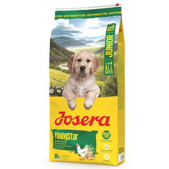 Josera Junior YoungStar bezzbożowa karma sucha dla szczeniąt i młodych psów wszystkich ras, Waga [kg]: 12.5 