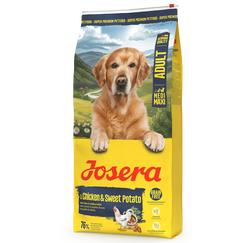 Josera Adult Chicken&SweetPotato bezzbożowa karma sucha dla aktywnych psów średnich i dużych ras, Waga [kg]: 12.5 