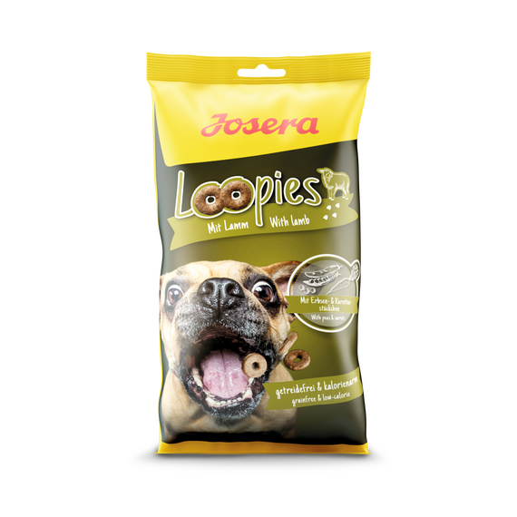 Josera Loopies mit Rind bezzbożowe przysmaki dla dorosłych psów z wołowną 150g 