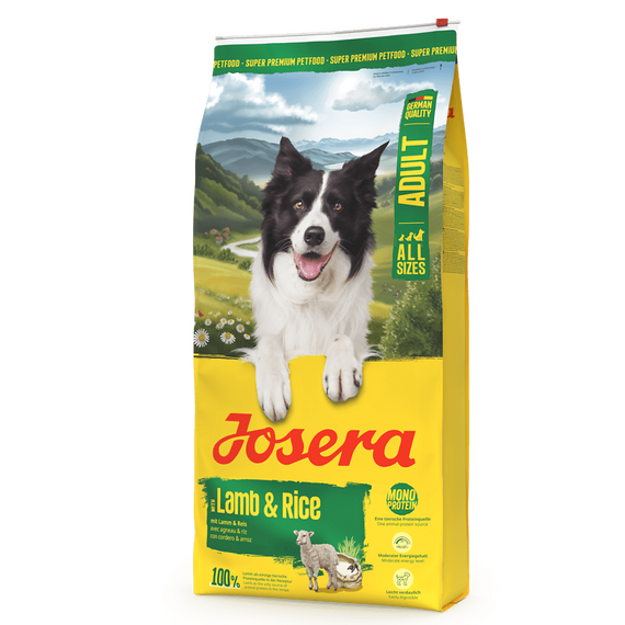 Josera Adult Lamb & Rice sucha karma z jagnięciną i ryżem dla dorosłych psów wszystkich ras, Waga [kg]: 12.5 