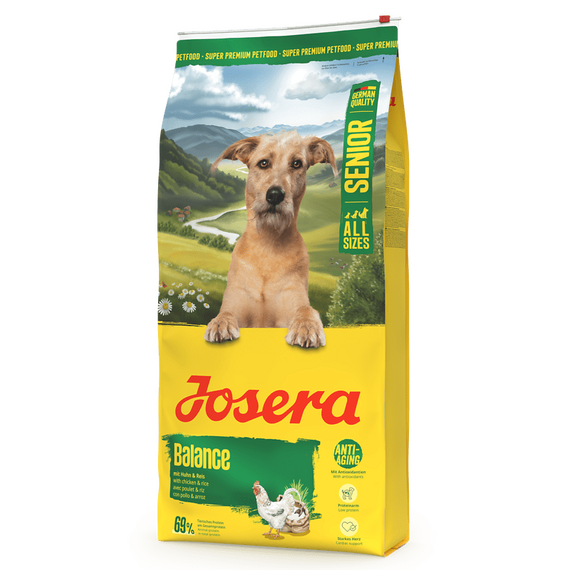 Josera Senior Balance karma sucha z kurczakiem i ryżem dla starszych psów wszystkich ras, Waga [kg]: 12.5 