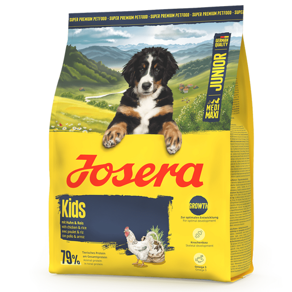 Josera Junior Kids karma sucha z kurczakiem dla szczeniąt ras średnich i dużych, Waga [kg]: 0.9 