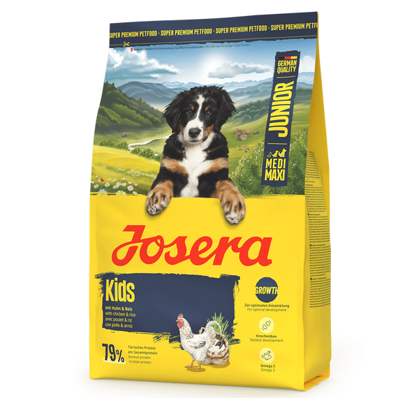 Josera Junior Kids karma sucha z kurczakiem dla szczeniąt ras średnich i dużych, Waga [kg]: 3 