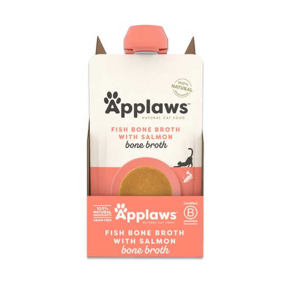 APPLAWS Fish Bone Broth with Salmon rosół z ości rybnych z filetem z łososia 85g , zdjęcie 2