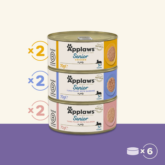 APPLAWS Senior Variety Selection in Jelly Senior Multipak mix smaków w galaretce dla starszych kotów 4x6x70g , zdjęcie 2